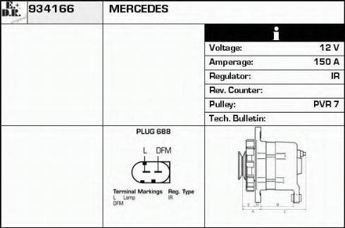 EDR 934166 - Generator alexcarstop-ersatzteile.com