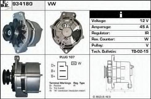 EDR 934180 - Generator alexcarstop-ersatzteile.com