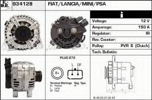 EDR 934128 - Generator alexcarstop-ersatzteile.com