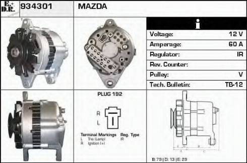 EDR 934301 - Generator alexcarstop-ersatzteile.com