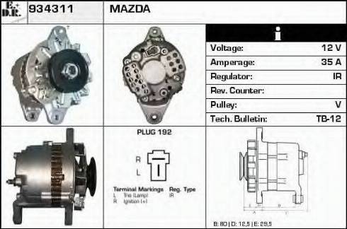 EDR 934311 - Generator alexcarstop-ersatzteile.com