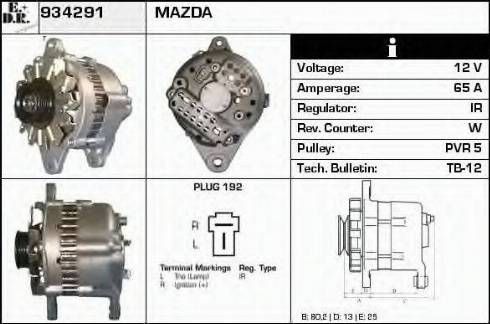 EDR 934291 - Generator alexcarstop-ersatzteile.com