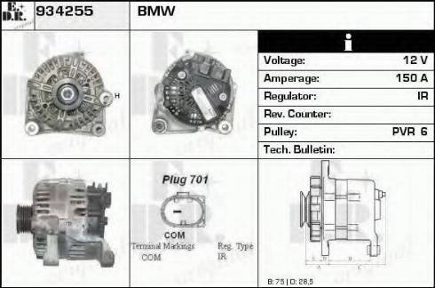 EDR 934255 - Generator alexcarstop-ersatzteile.com