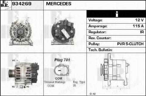 EDR 934269 - Generator alexcarstop-ersatzteile.com