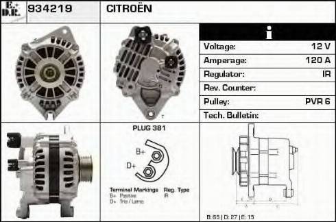 EDR 934219 - Generator alexcarstop-ersatzteile.com