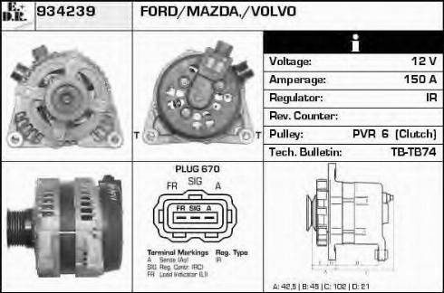 EDR 934239 - Generator alexcarstop-ersatzteile.com