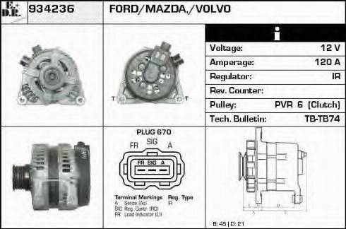 EDR 934236 - Generator alexcarstop-ersatzteile.com