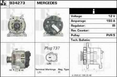 EDR 934273 - Generator alexcarstop-ersatzteile.com