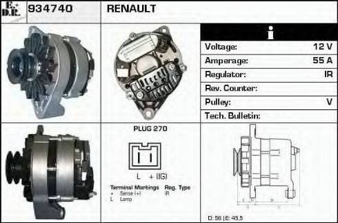 EDR 934740 - Generator alexcarstop-ersatzteile.com