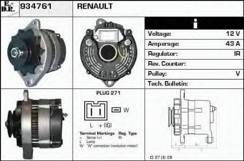 EDR 934761 - Generator alexcarstop-ersatzteile.com