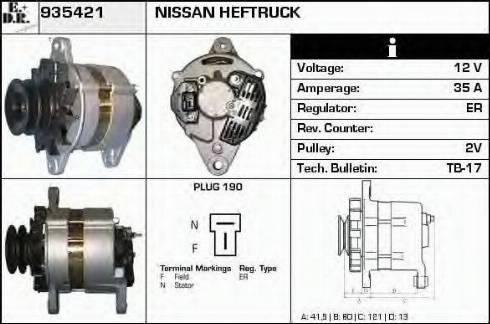 EDR 935421 - Generator alexcarstop-ersatzteile.com