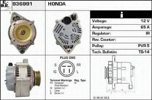 EDR 936991 - Generator alexcarstop-ersatzteile.com