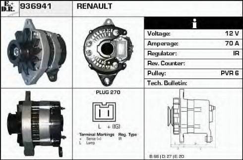 EDR 936941 - Generator alexcarstop-ersatzteile.com