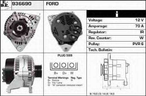 EDR 936690 - Generator alexcarstop-ersatzteile.com