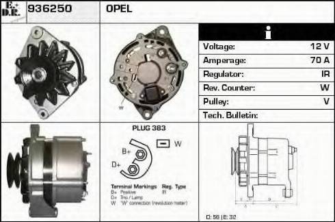 EDR 936250 - Generator alexcarstop-ersatzteile.com