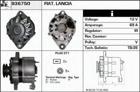 EDR 936750 - Generator alexcarstop-ersatzteile.com