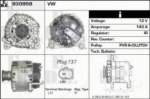 EDR 930959 - Generator alexcarstop-ersatzteile.com