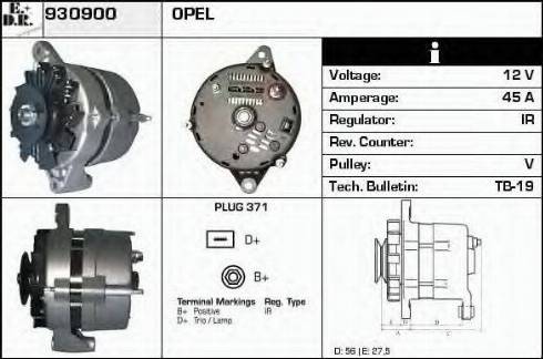 EDR 930900 - Generator alexcarstop-ersatzteile.com