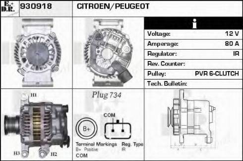 EDR 930918 - Generator alexcarstop-ersatzteile.com