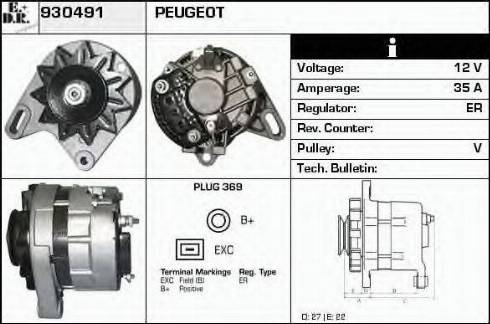 EDR 930491 - Generator alexcarstop-ersatzteile.com