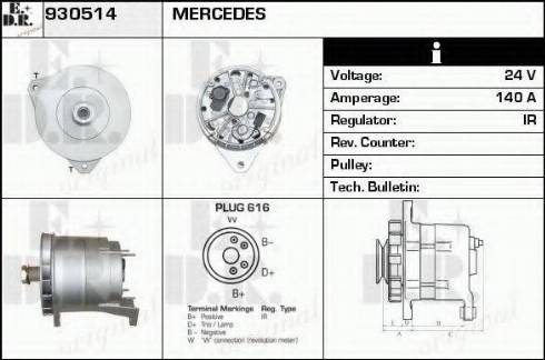 EDR 930514 - Generator alexcarstop-ersatzteile.com