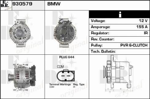 EDR 930579 - Generator alexcarstop-ersatzteile.com