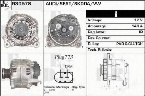 EDR 930578 - Generator alexcarstop-ersatzteile.com