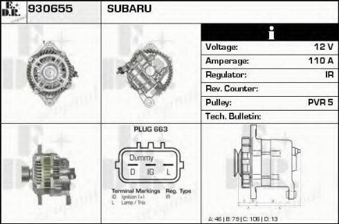 EDR 930655 - Generator alexcarstop-ersatzteile.com