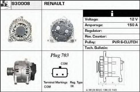 EDR 930008 - Generator alexcarstop-ersatzteile.com