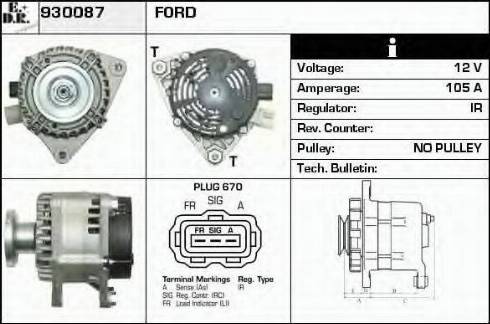 EDR 930087 - Generator alexcarstop-ersatzteile.com