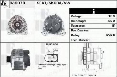 EDR 930078 - Generator alexcarstop-ersatzteile.com