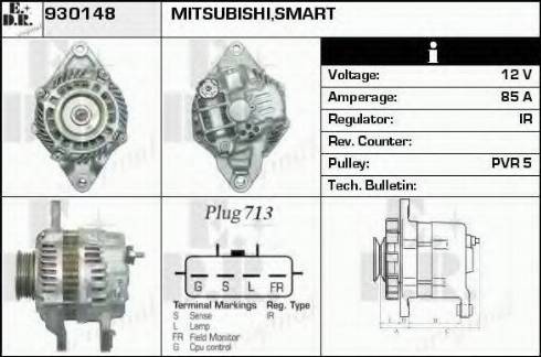 EDR 930148 - Generator alexcarstop-ersatzteile.com