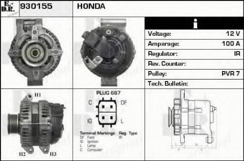 EDR 930155 - Generator alexcarstop-ersatzteile.com