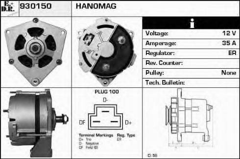 EDR 930150 - Generator alexcarstop-ersatzteile.com