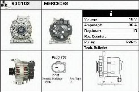 EDR 930102 - Generator alexcarstop-ersatzteile.com