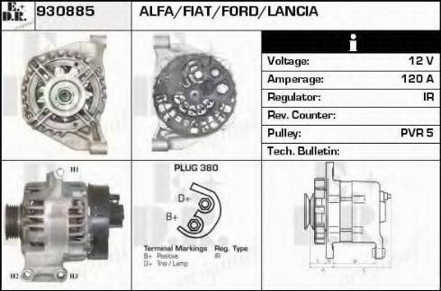 EDR 930885 - Generator alexcarstop-ersatzteile.com