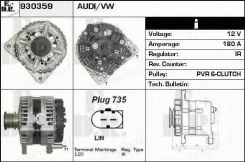 EDR 930359 - Generator alexcarstop-ersatzteile.com