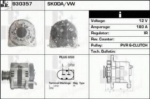 EDR 930357 - Generator alexcarstop-ersatzteile.com