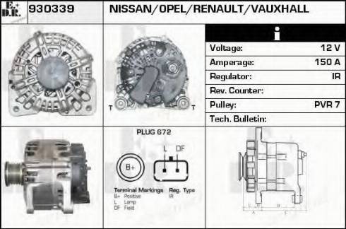 EDR 930339 - Generator alexcarstop-ersatzteile.com