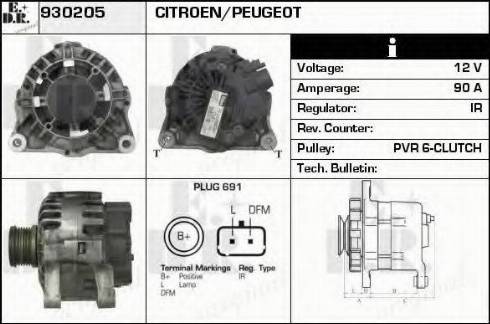 EDR 930205 - Generator alexcarstop-ersatzteile.com