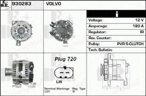 EDR 930283 - Generator alexcarstop-ersatzteile.com