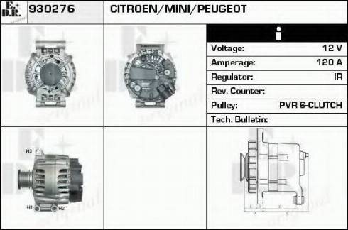 EDR 930276 - Generator alexcarstop-ersatzteile.com