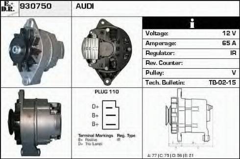 EDR 930750 - Generator alexcarstop-ersatzteile.com