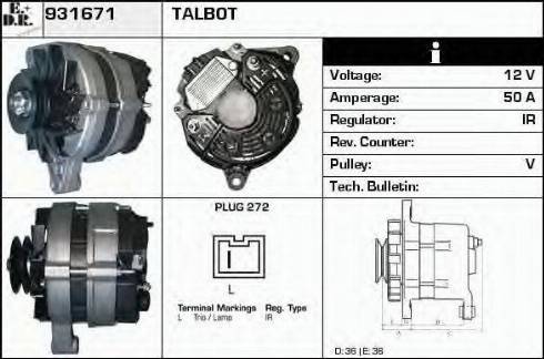 EDR 931671 - Generator alexcarstop-ersatzteile.com