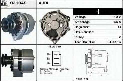 EDR 931040 - Generator alexcarstop-ersatzteile.com