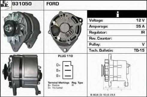 EDR 931050 - Generator alexcarstop-ersatzteile.com