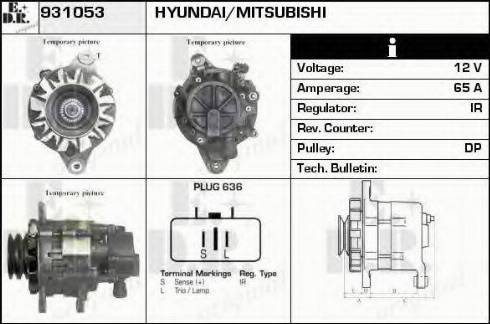 EDR 931053 - Generator alexcarstop-ersatzteile.com