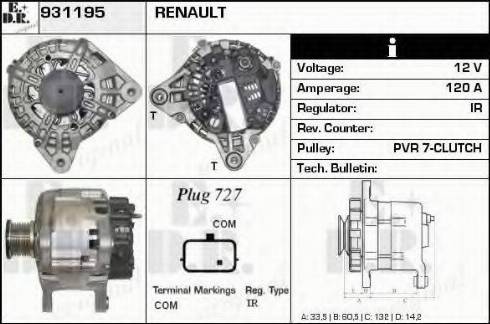 EDR 931195 - Generator alexcarstop-ersatzteile.com