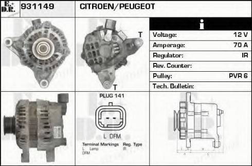 EDR 931149 - Generator alexcarstop-ersatzteile.com