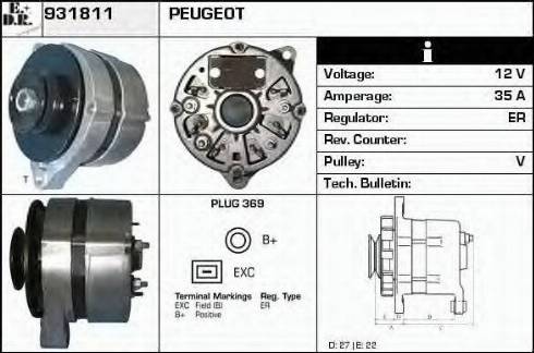 EDR 931811 - Generator alexcarstop-ersatzteile.com